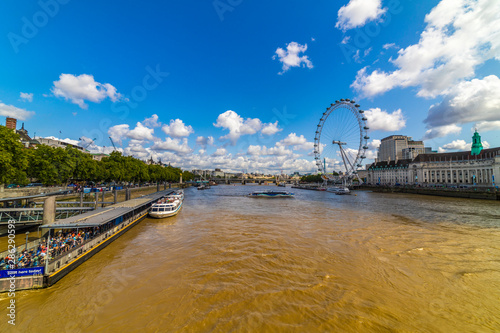 20 -August -2019, different tourist points to visit, street life in London on a sunny summer day.