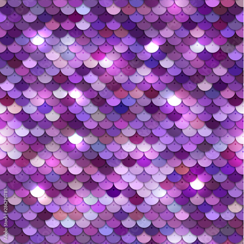 Seamless shiny sequined fabric texture with pink palliettes