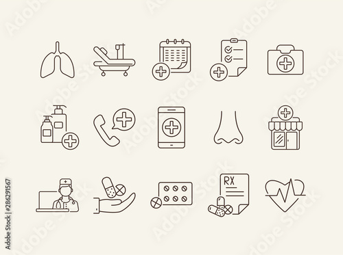 Drug therapy icons