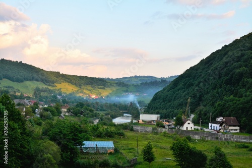 a mountain village in Romania