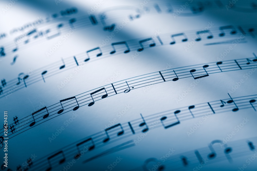 Fototapeta premium Sheet music.