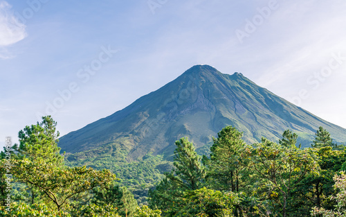 Arenal Volcano, which has an almost perfect cone shape, is one of the biggest tourist attraction in Alajuela, Costa Rica