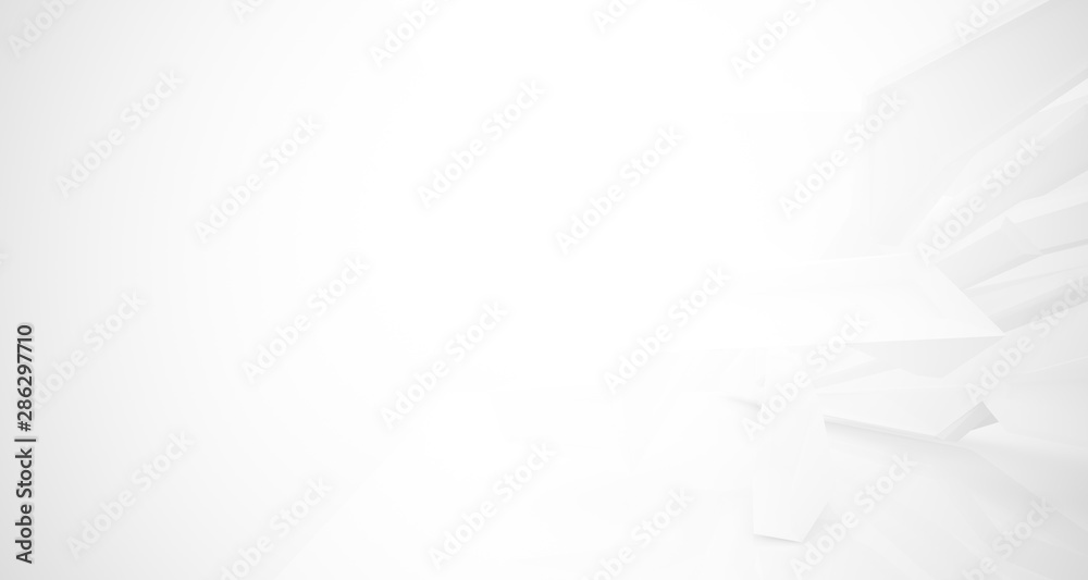 White smooth abstract architectural background. 3D illustration and rendering White smooth abstract architectural background. 3D illustration and rendering