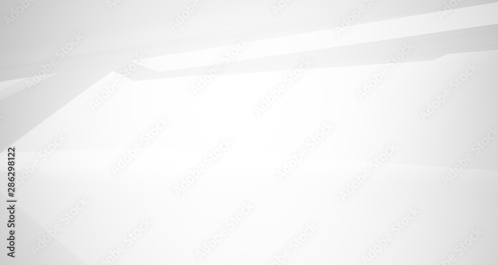 White smooth abstract architectural background. 3D illustration and rendering White smooth abstract architectural background. 3D illustration and rendering