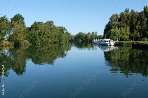 Boat on the river - Nature landscape