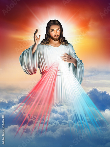 Divine Mercy of Jesus Fototapet