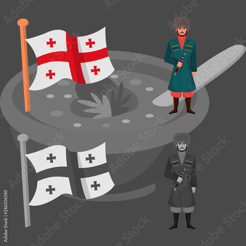 Isolated object of culture and sightseeing symbol. Collection of culture and originality stock symbol for web.