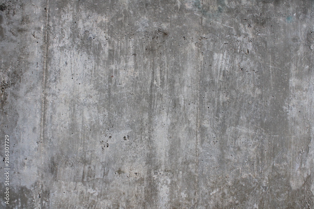 Old white brick wall, concrete background