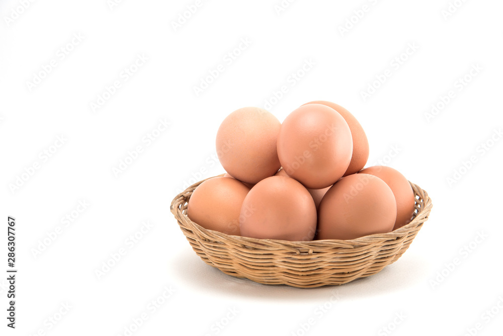 Eggs in basket Eggs in basket