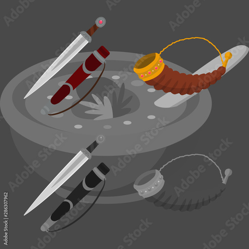 Isolated object of culture and sightseeing symbol. Collection of culture and originality vector icon for stock.