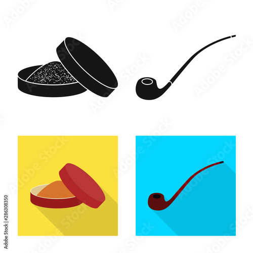 Vector design of refuse and stop icon. Collection of refuse and habit stock vector illustration.