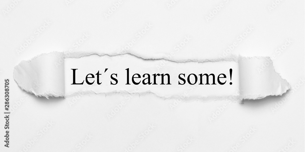 Obraz premium Let´s learn some!