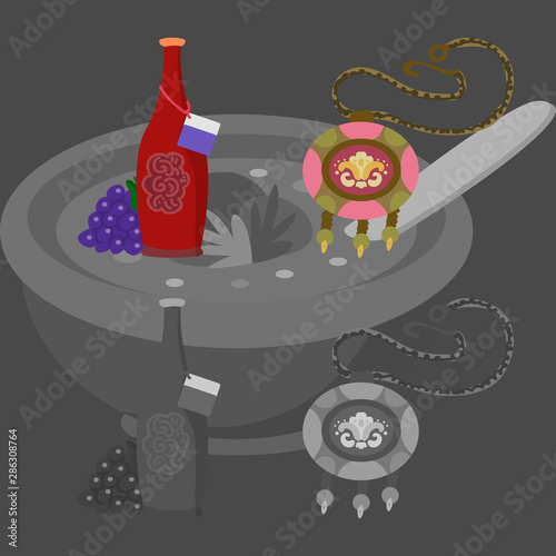 Vector design of culture and sightseeing logo. Set of culture and originality vector icon for stock.