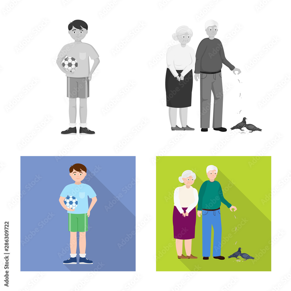Isolated object of character and avatar sign. Collection of character and portrait vector icon for stock. Isolated object of character and avatar sign. Collection of character and portrait vector icon for stock.