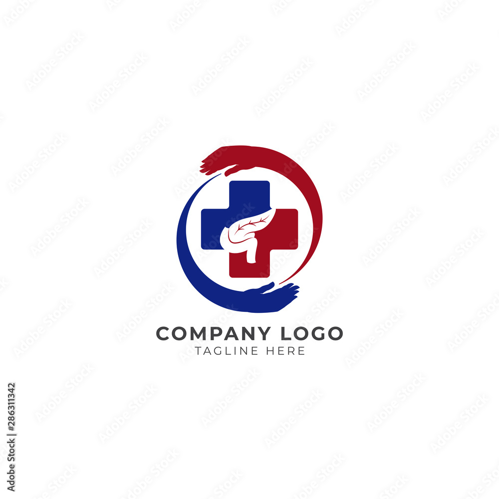 pancreas health care logo vector icon ilustration