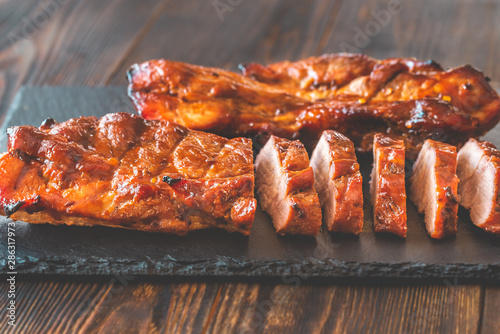 Char siu pork - Chinese bbq pork photo