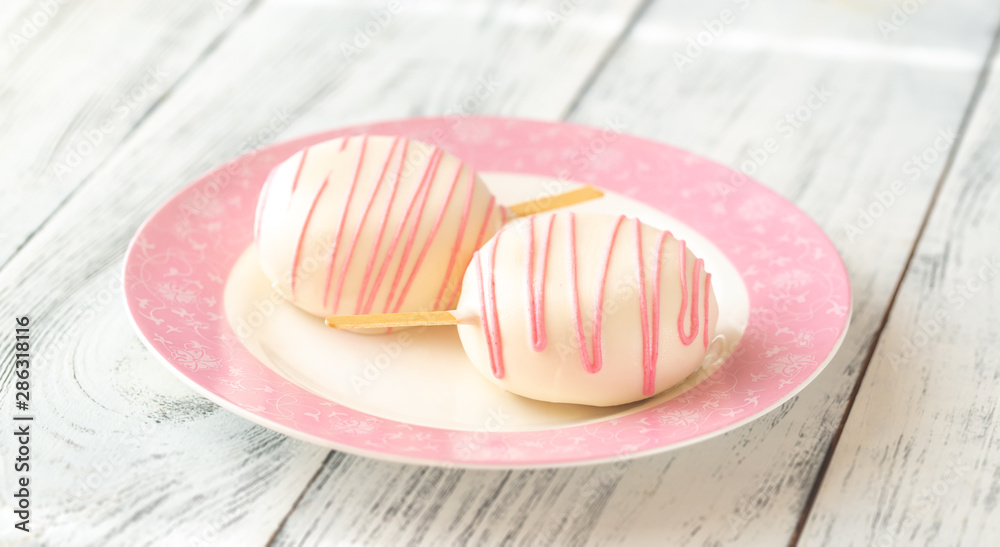 Cakes in the shape of popsicles Cakes in the shape of popsicles