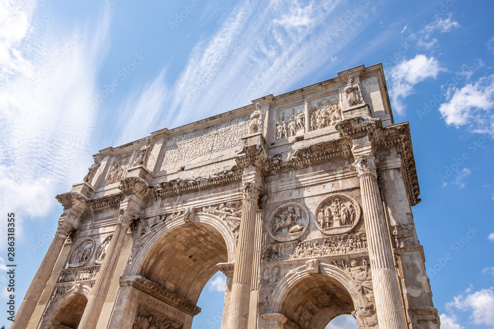 The Arch of Constantine in Rome