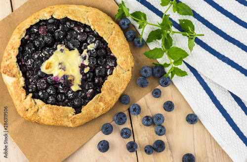 Blueberry cheesecake galette.