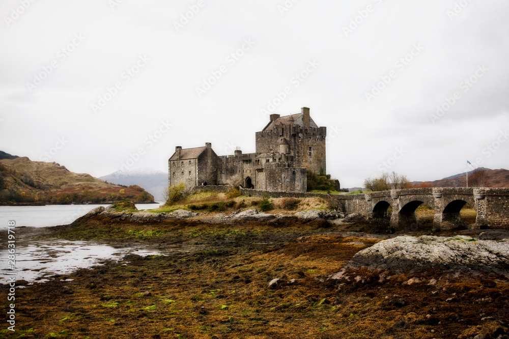 Eilean Donan Castle at Loch Alsh, Scotland, United Kingdom, Europe