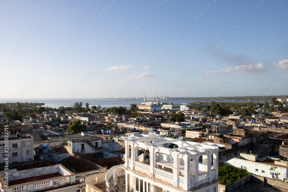 Panoramic View of the Streets of the City of Cienfuegos, Cuba
