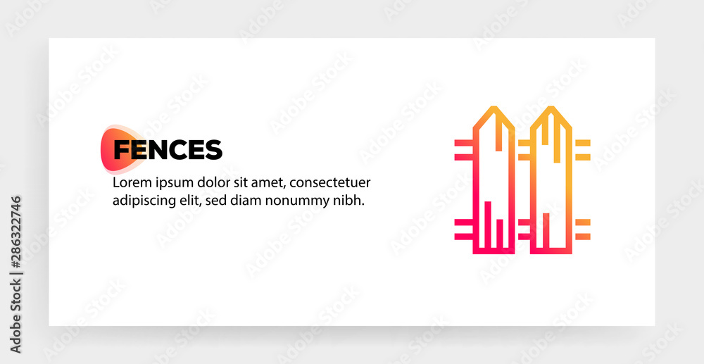 FENCES ICON CONCEPT