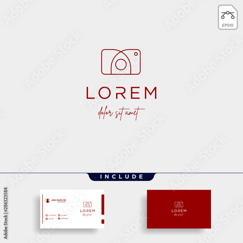 Camera Shutter logo Design Vector Illustration Icon