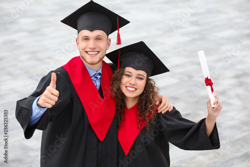 Happy students in bachelor ...