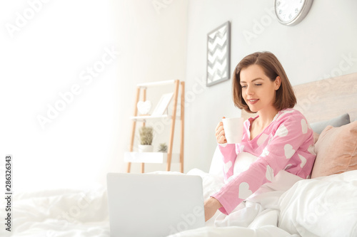 Morning of beautiful young ...