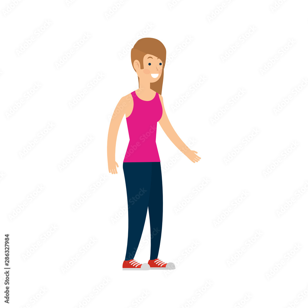 Isolated avatar woman vector design