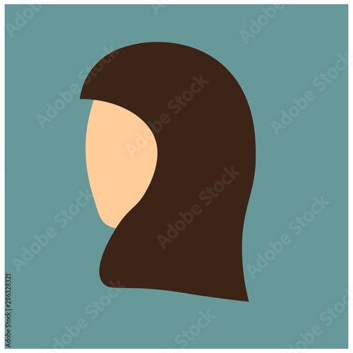 head silhouette logo beauty indication,