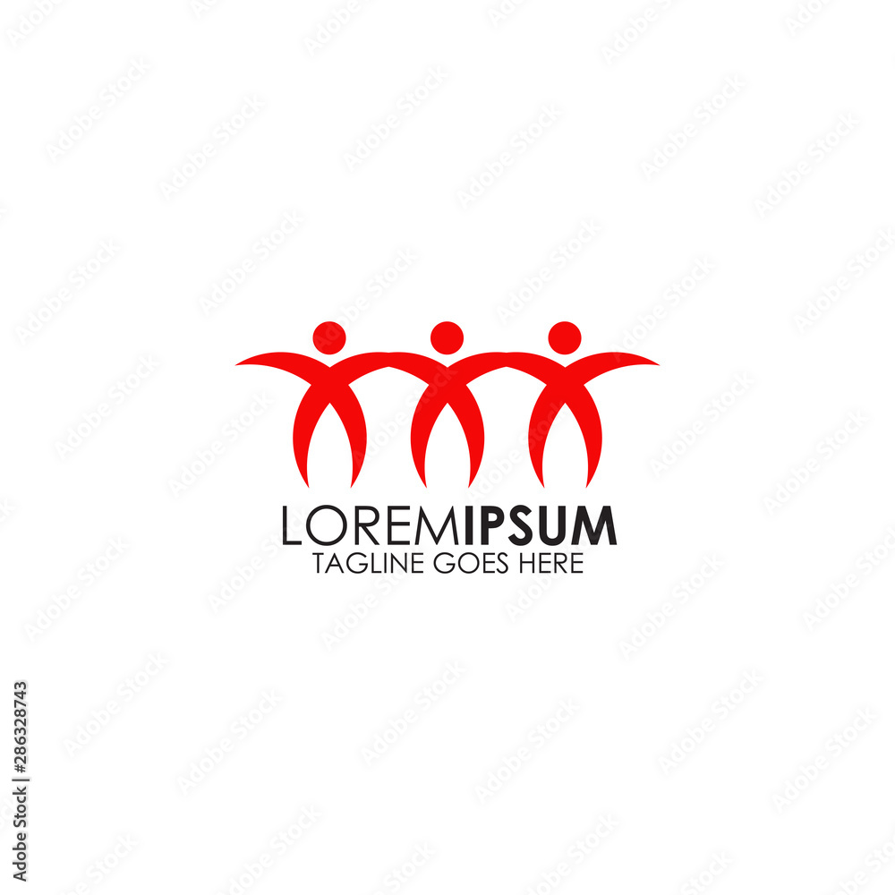 Human character icon logo design vector template Human character icon logo design vector template