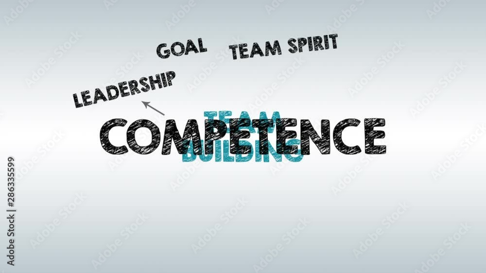 Team Building concept. Chart with keywords and icons Team Building concept. Chart with keywords and icons