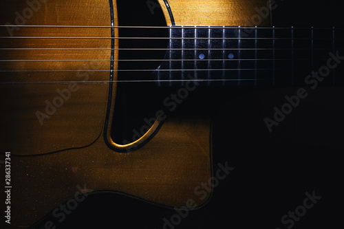 Canvas Print Body of Gypsy Jazz Guitar