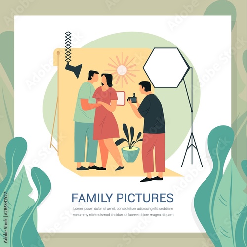 Man at photoshoot for married couple. Family photo