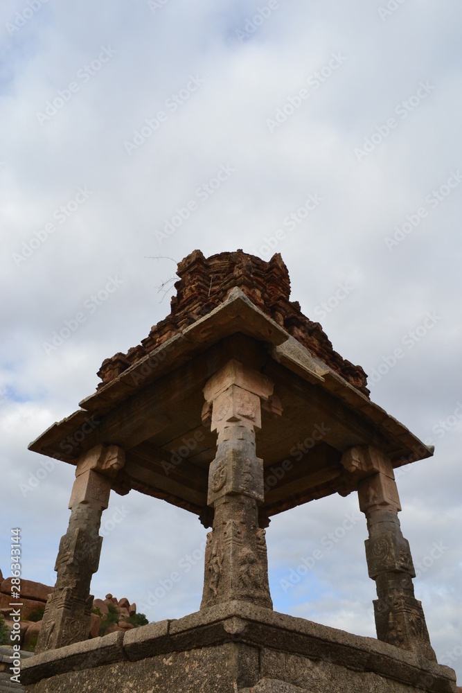 monument in hampi, India