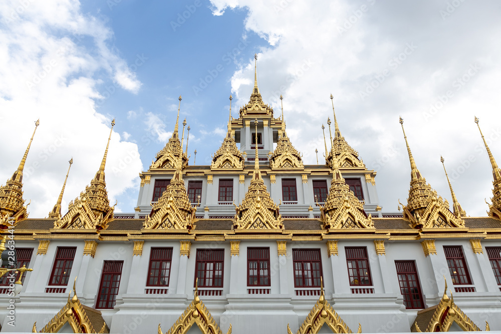 Naklejka premium Temple, Loha Prasat - Wat Ratchanatda