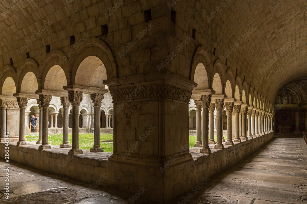 cloister of the cathedral of Girona, Catalonia, Spain