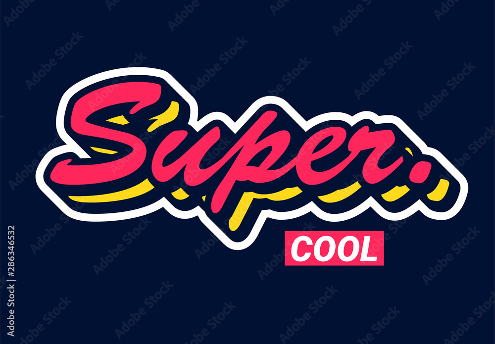 Simple Super Cool Text Effect Stock Template | Adobe Stock