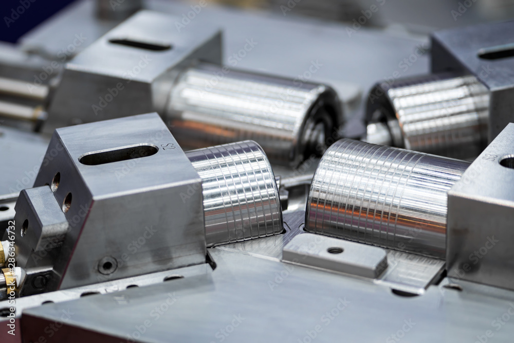 High precision die mold for casting automotive aluminium parts make with iron metal steel by lathe milling drilling and CNC machinery in the factory