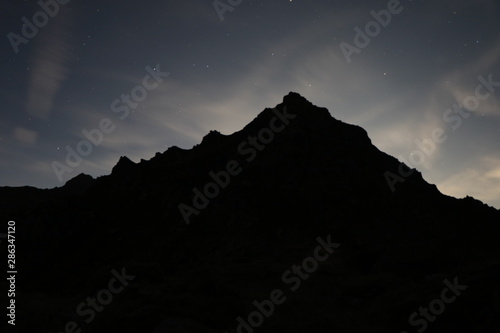 sunset in the mountains