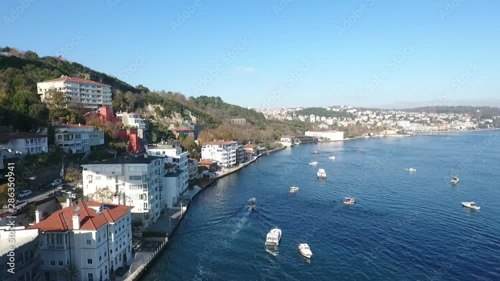 The Fatih Sultan Mehmet Bridge, is a bridge in Istanbul, Turkey spanning the Bosphorus strait. When completed in 1988, it was the 5th-longest suspension bridge span in the world. The Fatih Sultan Mehmet Bridge, is a bridge in Istanbul, Turkey spanning the Bosphorus strait. When completed in 1988, it was the 5th-longest suspension bridge span in the world.