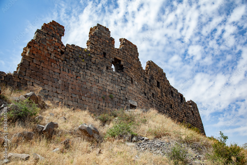 Amberd fortress and Vahramashen Church in armenia