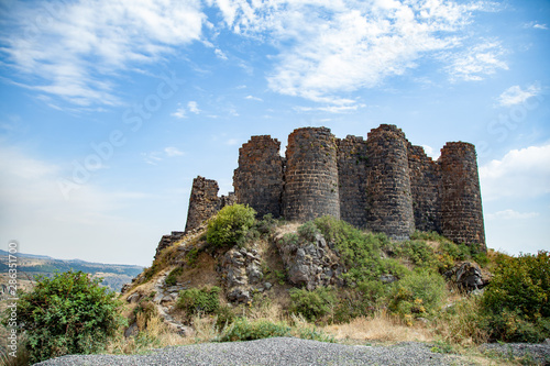 Amberd fortress and Vahramashen Church in armenia