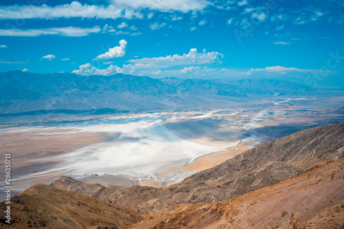 View of the viewpoint of Dante's view in Death Valley, California. United States