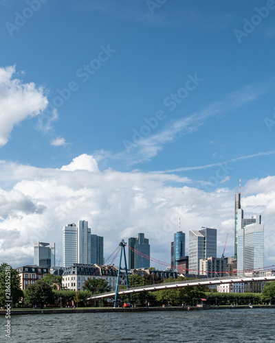 Sunny day in Frankfurt Main  Germany