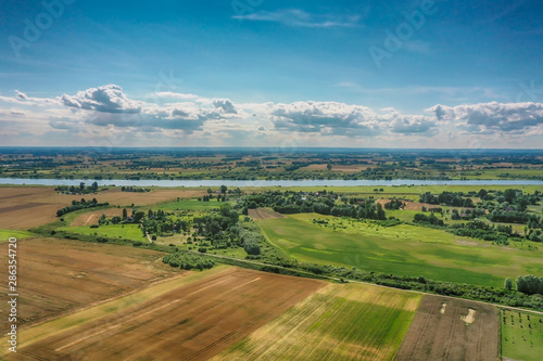 Aerial view of the rural areas in Summer © ADLC