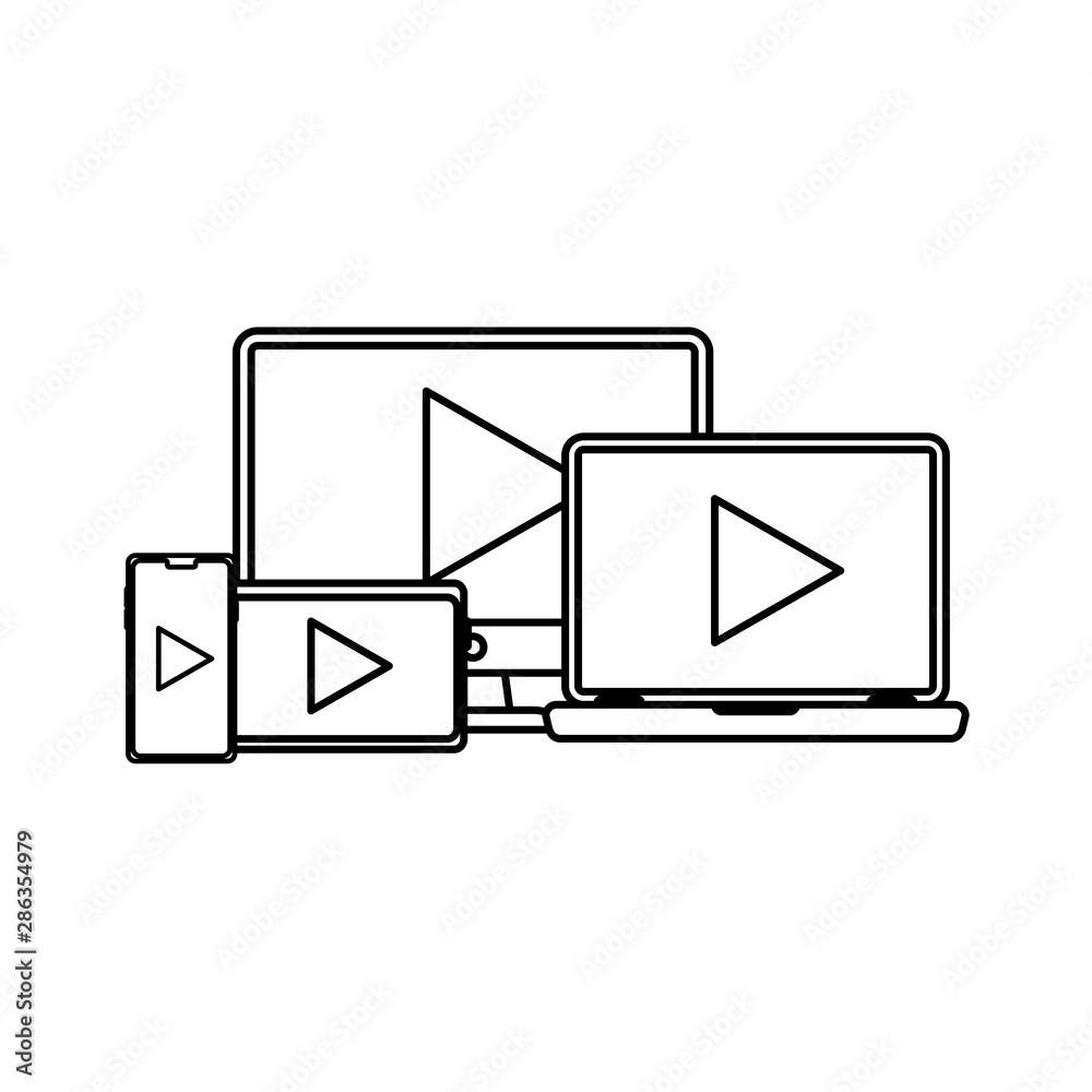 Laptop computer tablet and smartphone design Laptop computer tablet and smartphone design
