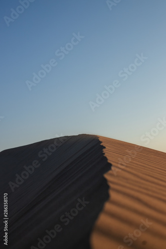 A dune at the desert of Ica, Peru