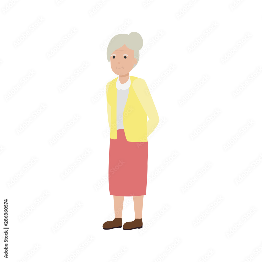 Grandmother cartoon vector design Grandmother cartoon vector design